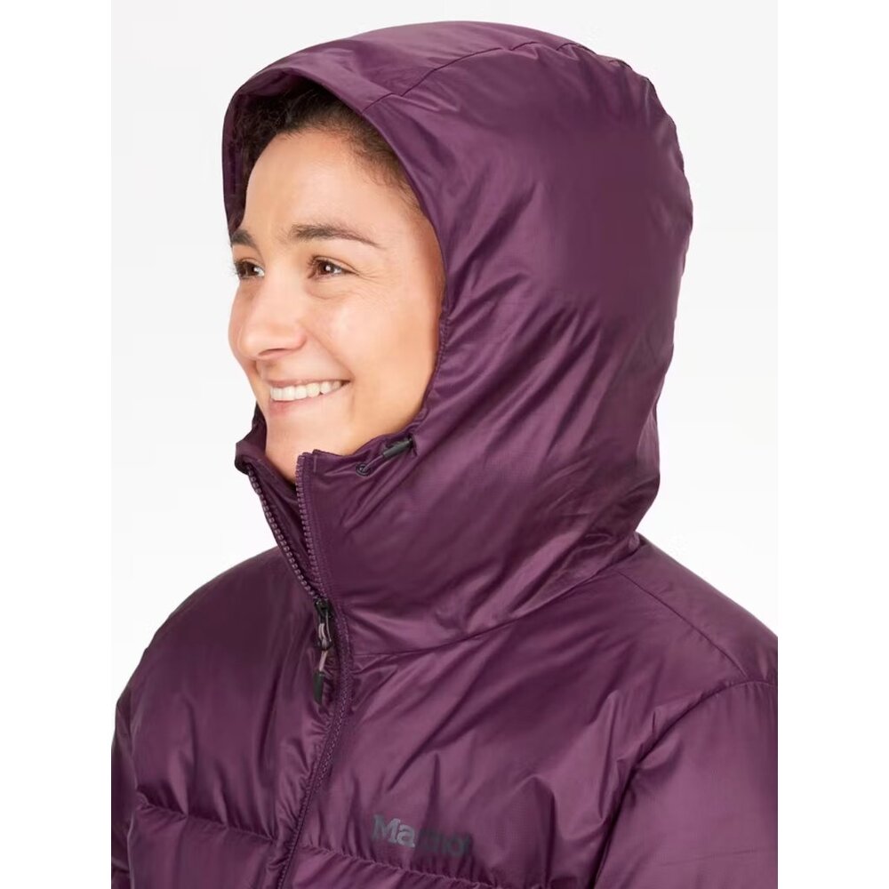 MARMOT Guides Down Womens Hooded Parka/Jacket/Coat Purple Fig/Hazy NEW $275 - Picture 6 of 8
